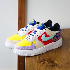 NIKE AIRFORCE 1 MULTI COLOR SNEAKERS